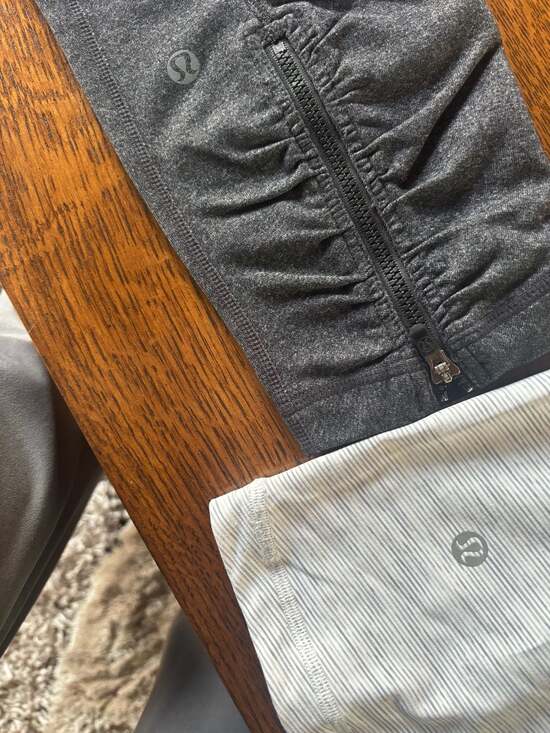 Lululemon Set: Stash N Run Tank & Dark Grey Heathered Crop Leggings(6) - Picture 5 of 6